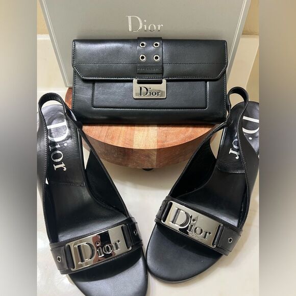 Christian Dior Vintage Heels and Wallet Bundle - Picture 1 of 8